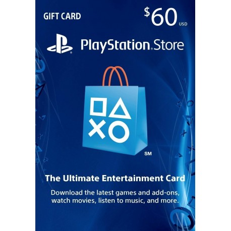 60$ - PlayStation Store Gift Card - PS3/PS4/PS Vita - (EEUU)