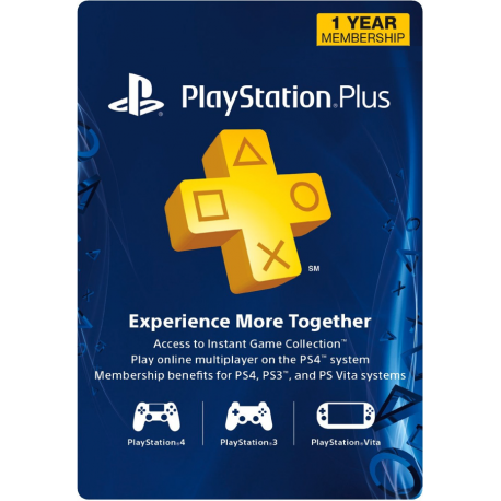 12 Meses - PlayStation Plus - PS3/PS4/PS5 (EEUU)