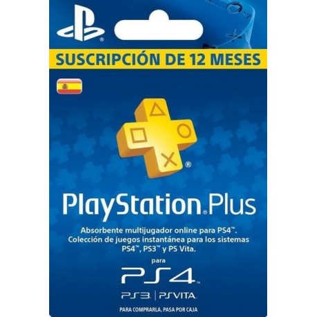 12 Meses - PlayStation Plus - PS3/PS4/PS Vita (ES)