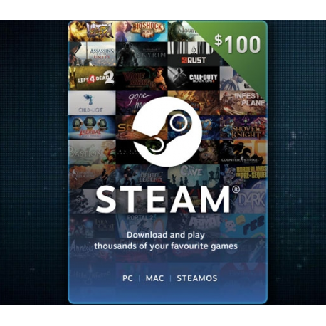 100$ - Steam Gift Card - RECARGA