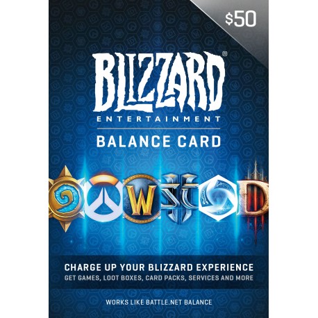 50$ - Battle.net Store Gift Card Balance - CODIGO / RECARGA