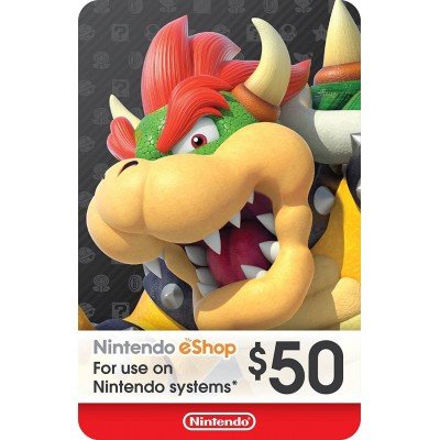 eCash - Nintendo eShop Gift Card - Switch / Wii U / 3DS - $5 ~ $70 - Envió al E-mail o Whatsapp