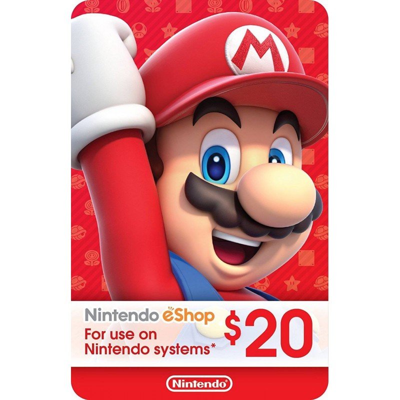 eCash - Nintendo eShop Gift Card - Switch / Wii U / 3DS - $5 ~ $70 - Envió al E-mail o Whatsapp