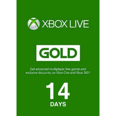 14 dias - Xbox Live Gold...